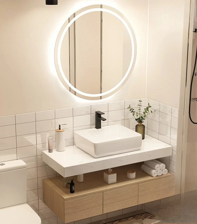 Bathroom Cabinet Face Wash Basin Cabinet Combination Master Bedroom Bathroom Toilet Wash Table Ceramic Integrated Small Apartmen
