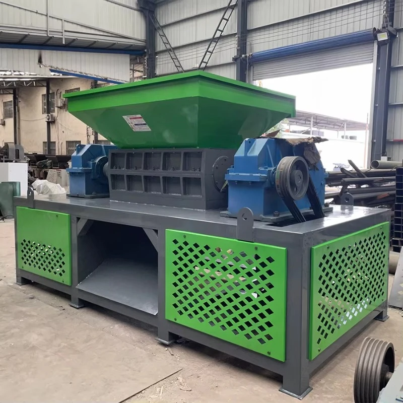 Tire Shredder Low Emission Rubber Waste Processing Machine Green Industrial Recycling Equipment Customized Environmental Grade