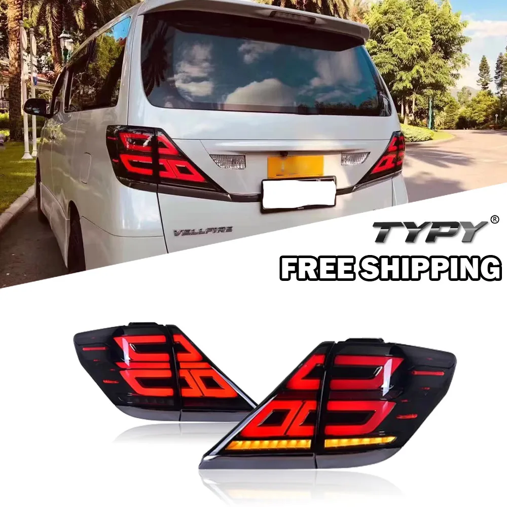 TYPY Car Tail Lamps for Toyota Alphard 2007-2013 Upgraded LED Taillights  Dynamic Turn Signal Lamp Brake DRL Car Accessories