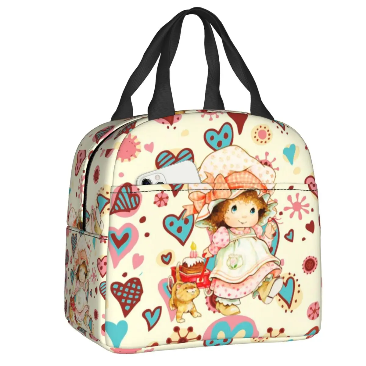 Custom Cartoon Animation Sarah Kay Insulated Lunch Tote Bag for Women Resuable Thermal Cooler Bento Box Outdoor Camping Travel