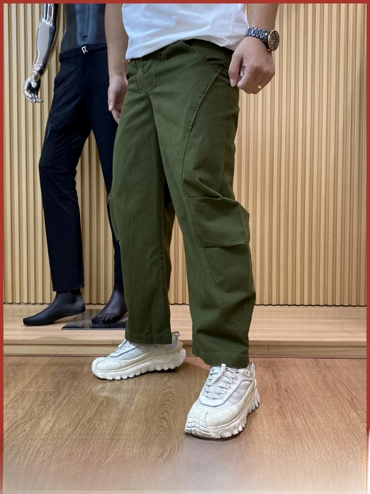 

American Retro Ameika Cotton Work Pants Heavyweight Loose Wide Leg Casual Trousers Knife ape Waed Pure Cotton Comfortable