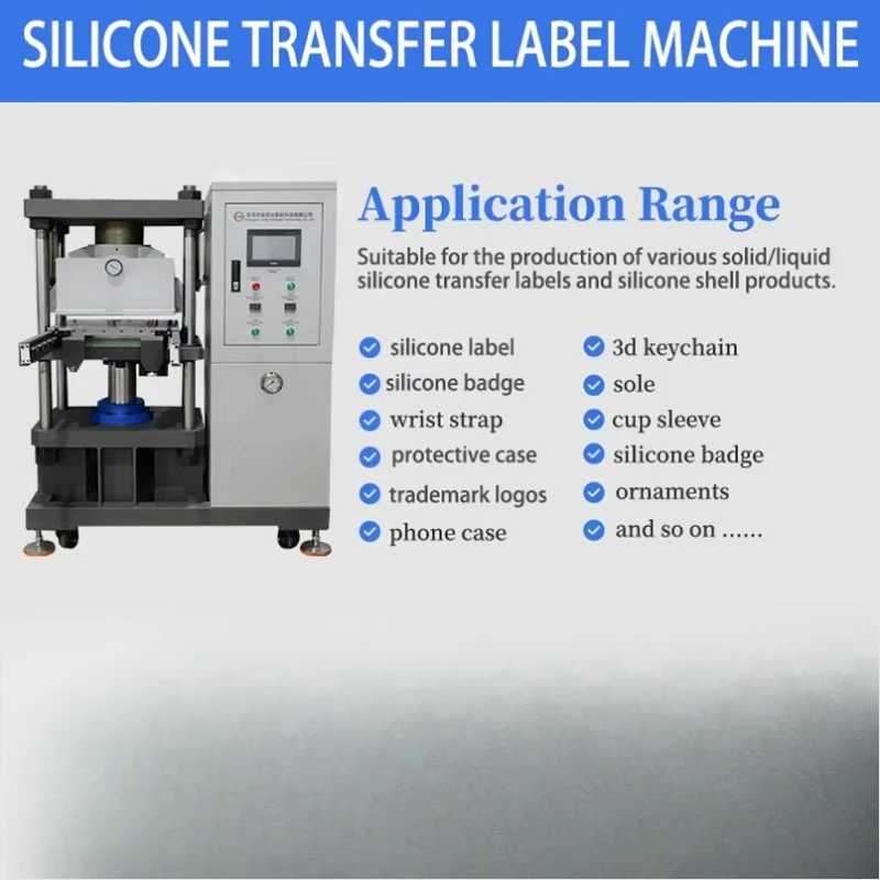 Automatic 3D Silicone Heat Transfer Printing Label Machine Heat Press Machine for Garment Trademark - view 2