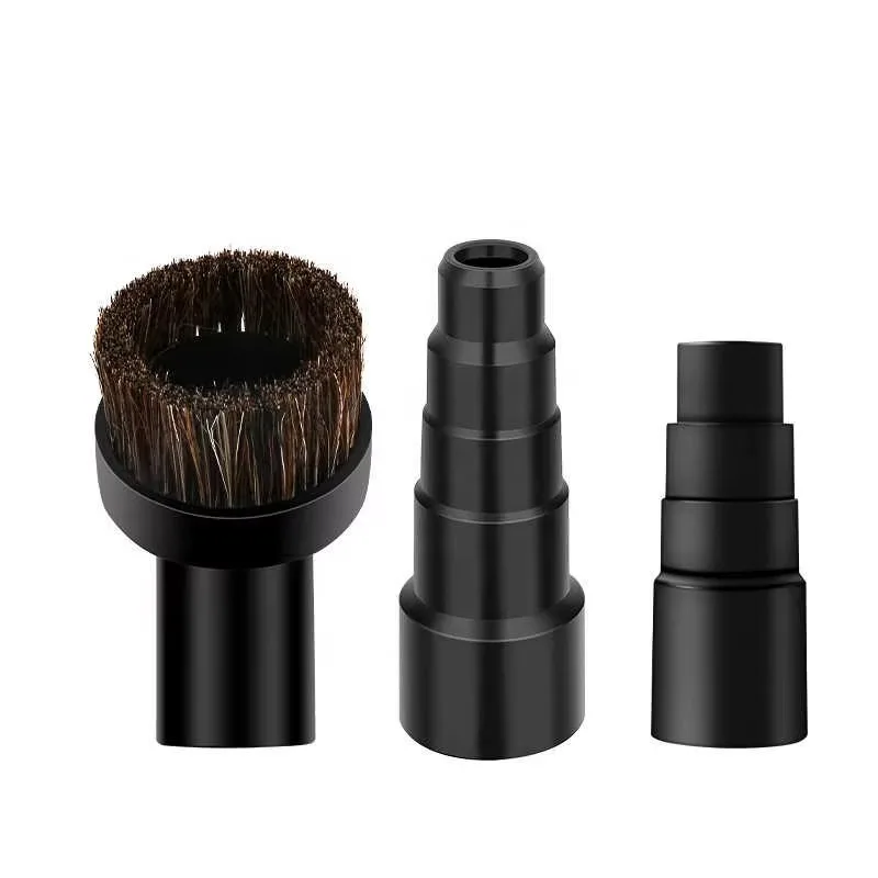 

Vacuum Cleaner Accessories 3-Piece Kit， Horsehair Round Brush ， 4-5Layer Universal AdapterMulti-Functional Cleaning Combo
