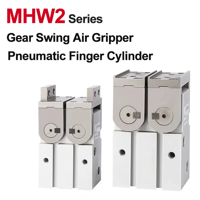 MHW2 Series180° Opening Gear Pneumatic Finger Cylinder MHW2-20D 25D 32D 40D 50D Swing Air Claw for Automation Equipment