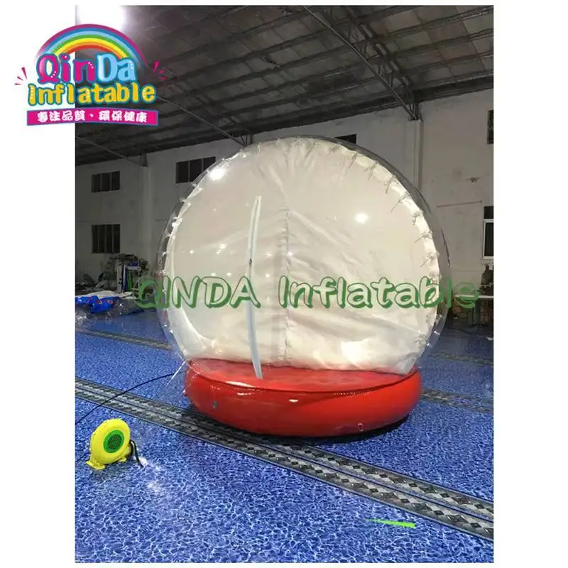 Promotie Kerst opblaasbare sneeuwbol te koop, gigantische PVC Bubble Room voor kerst opblaasbare Phtot Booth Ball