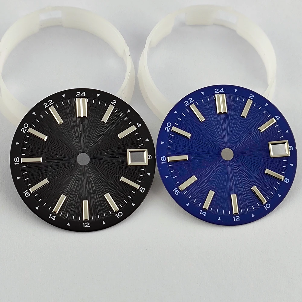 28.5mm NH35 dial customizable for your logo non luminous single calendar dial 24-hour logo luxury watch dial watch accessories