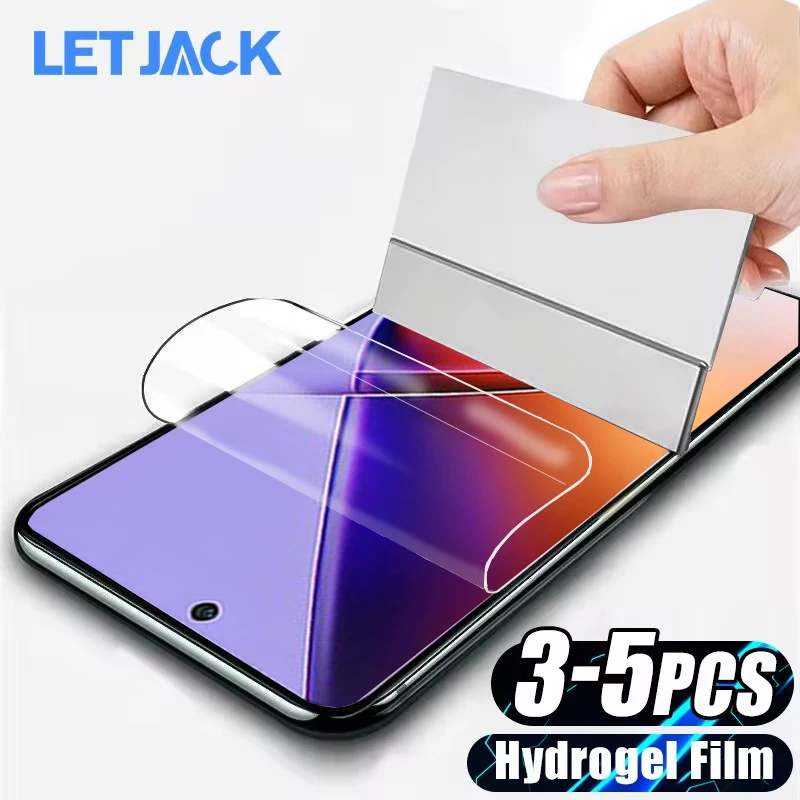 

3-5Pcs HD Clear Hydrogel Film For Infinix Note 40X 40 30 VIP Screen Protectors For Infinix Smart 8 Pro 7 6 HD Zero 20 Not Glass