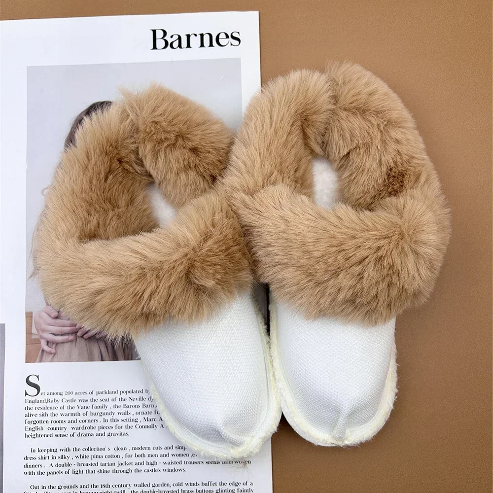 1Pair Winter Warm Shoe Cover For Women Men Clog Fur Lining Replacement Soft Thickened Plush Shoe Pads Clogs Slippers Plush Liner