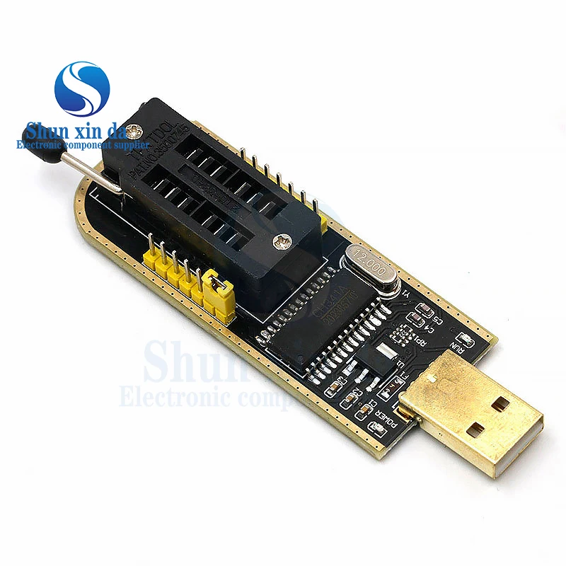 CH341A 24 25 Seri EEPROM Flash BIOS USB Programmer Modul + SOIC8 SOP8 Klip Tes untuk EEPROM 93CXX / 25CXX / 24CXX