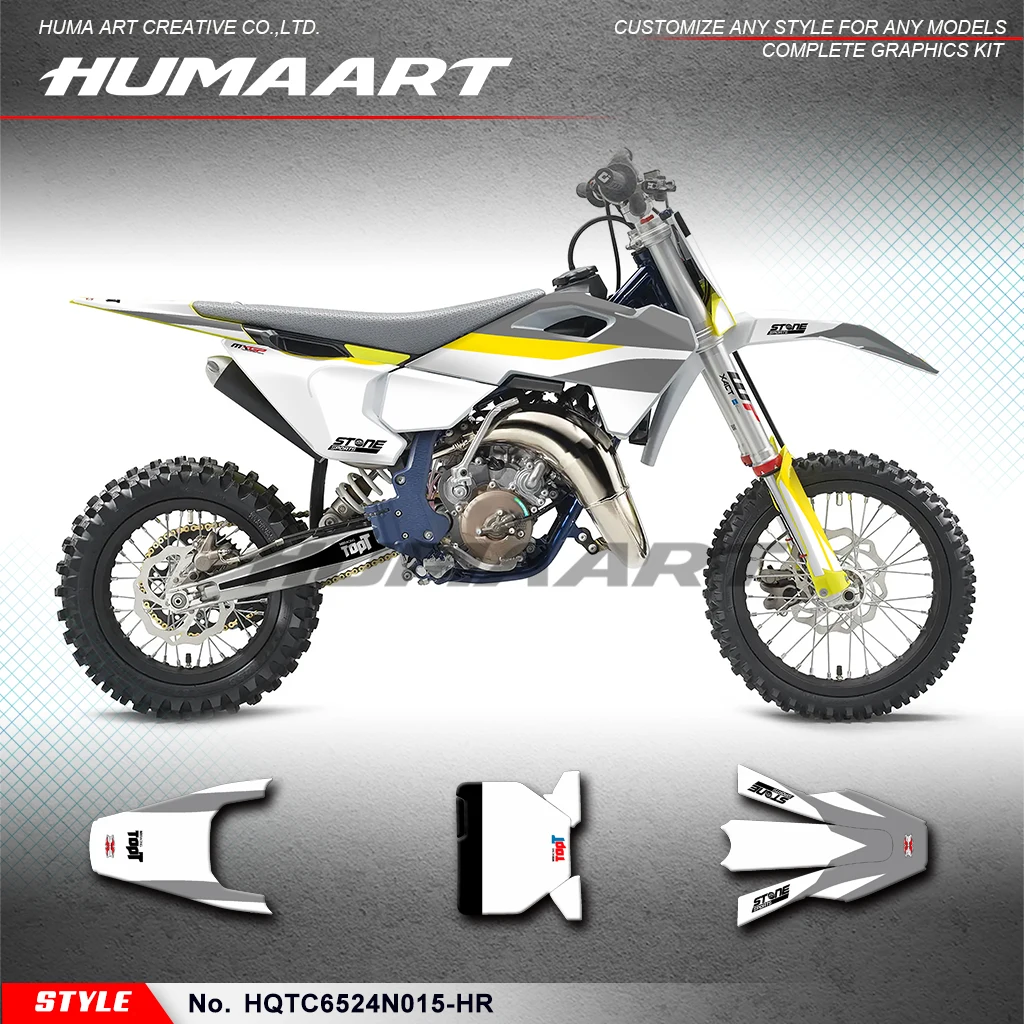 

Графическая виниловая наклейка HUMMART Racing для Husqvarna TC 65 TC65 2024, HQTC6524N015-HR