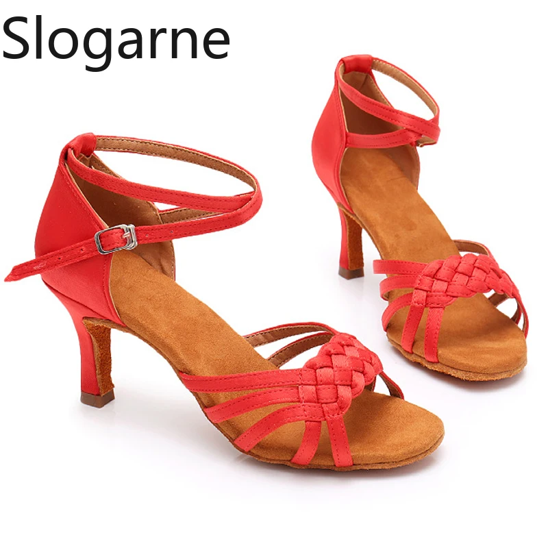 Ladies New Soft Sole Latin Dance Shoes Women Adult Summer High Heels Modern Jazz Waltz Tango Ballroom Dance Shoes Sandals Pumps