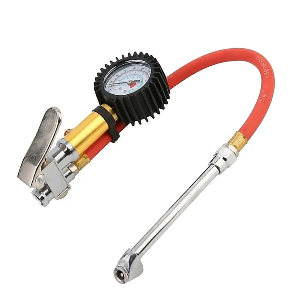 

0 to 220PSI Air Tire Inflator and Dial Gauge Auto Truck Bike