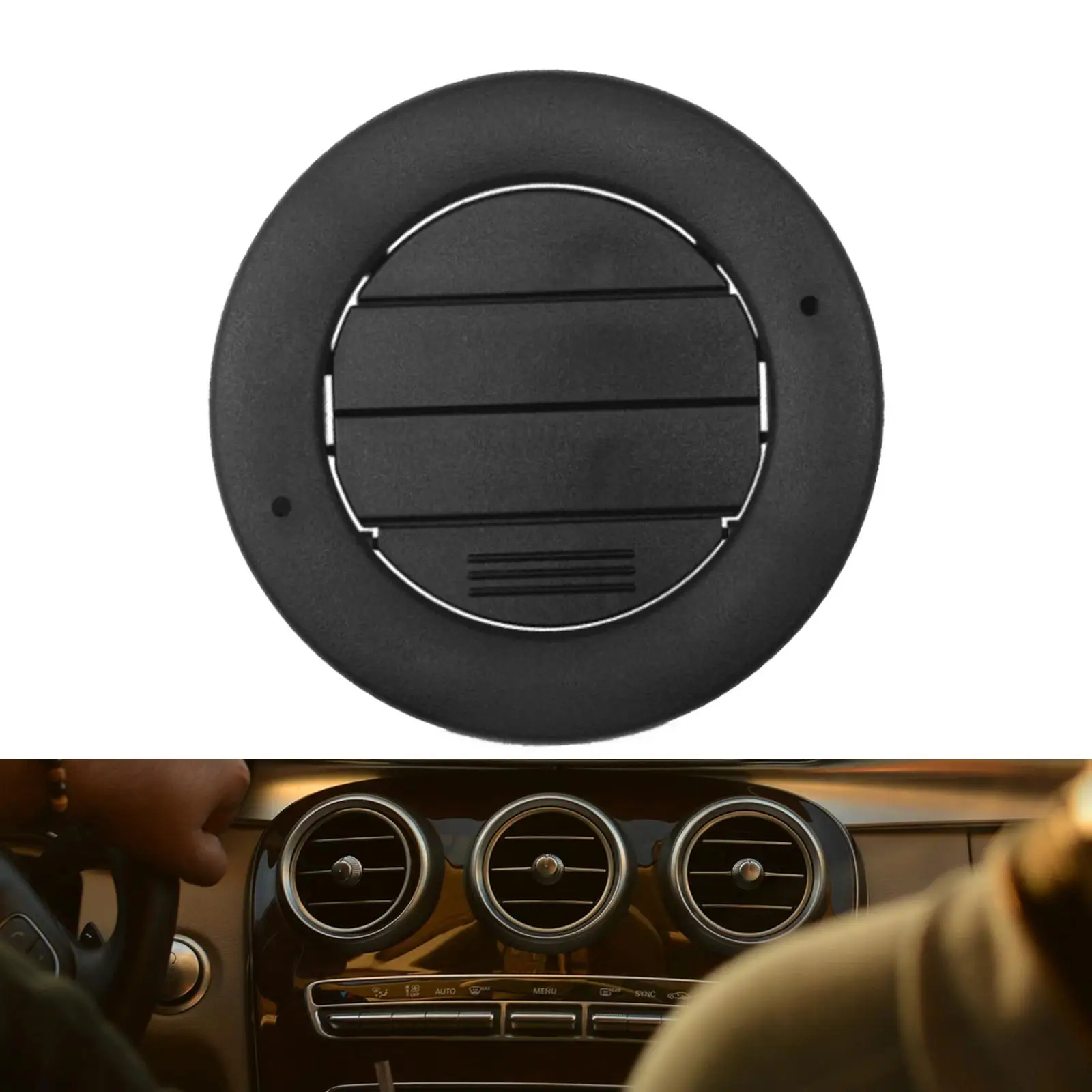 

Heater Air Vent Black Plastic Headliner Ceiling Roof AC Outlet Louver for Expedition 2011-2014 Navigator