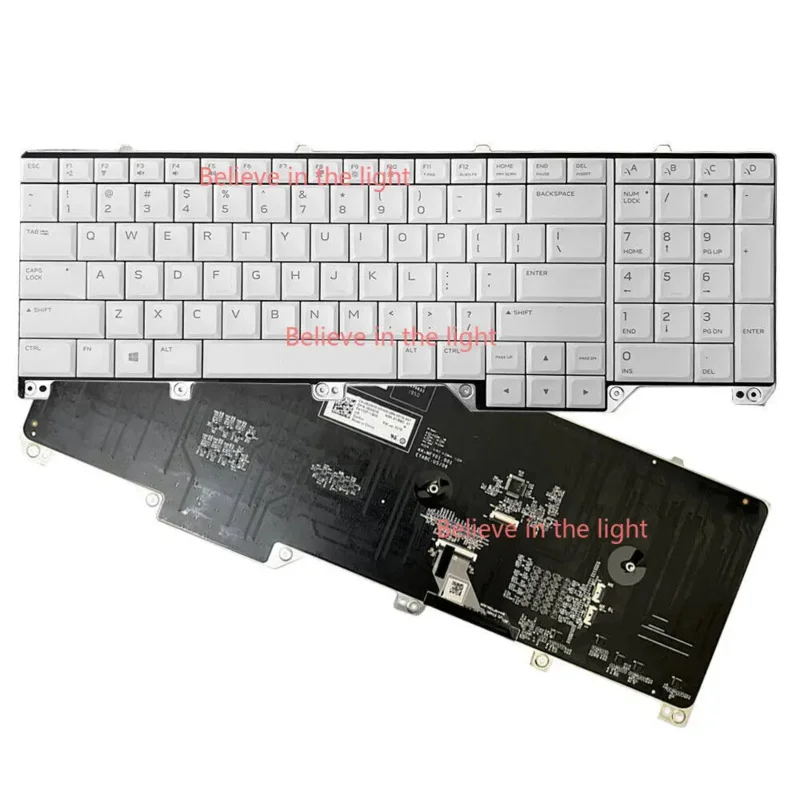 US Keyboard RGB Backlit for Dell Alienware 17 R5 Area 51m 062W10 NSK-EYBBC top