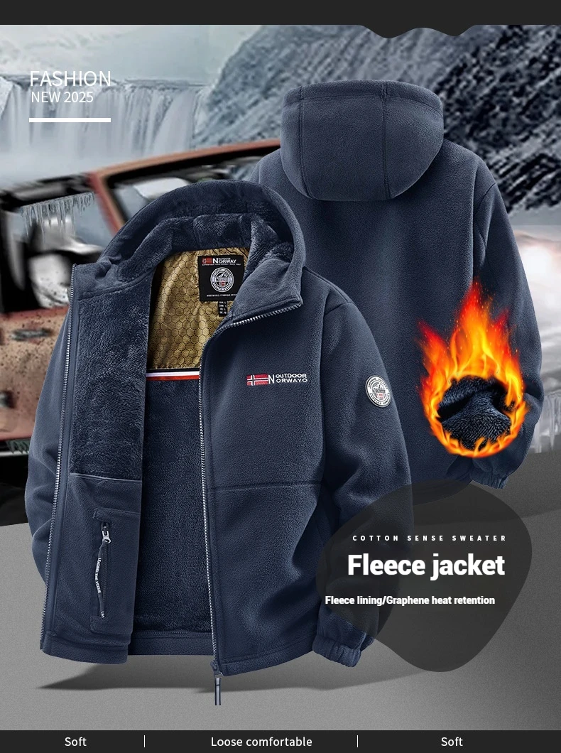 

Winter new plus size men's wool jacket couple style sports warm jacket plus size jacket unisex winter thick winter men's jacket