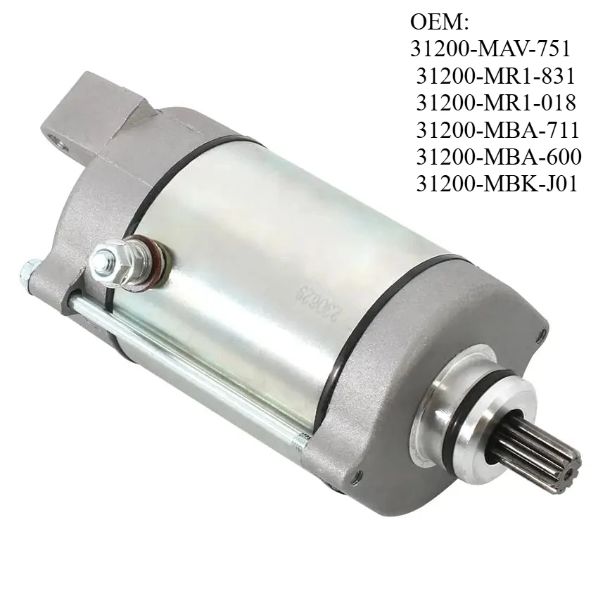 

Starter Motor 31200-MAV-751, 31200-MR1-831 for HONDA VT600 VT600C Shadow VLX, VT750C Shadow A.C.E.750 1997-2001 31200-MBA-711