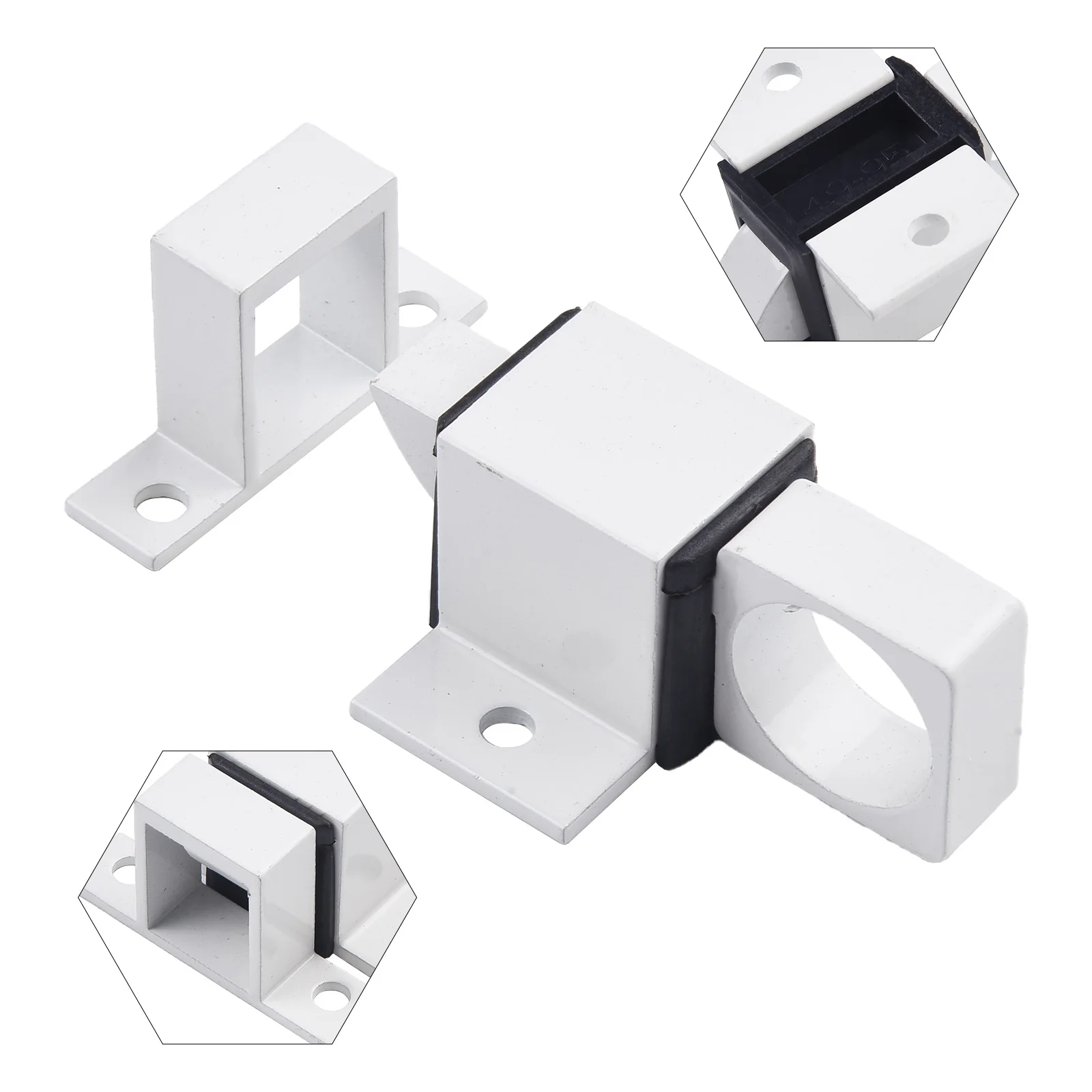 Quadratischer selbstschließender Bolzen, automatischer Riegel, automatischer Riegel, schwarzer Türriegel, quadratischer selbstschließender Bolzen, Sicherheit, automatisch