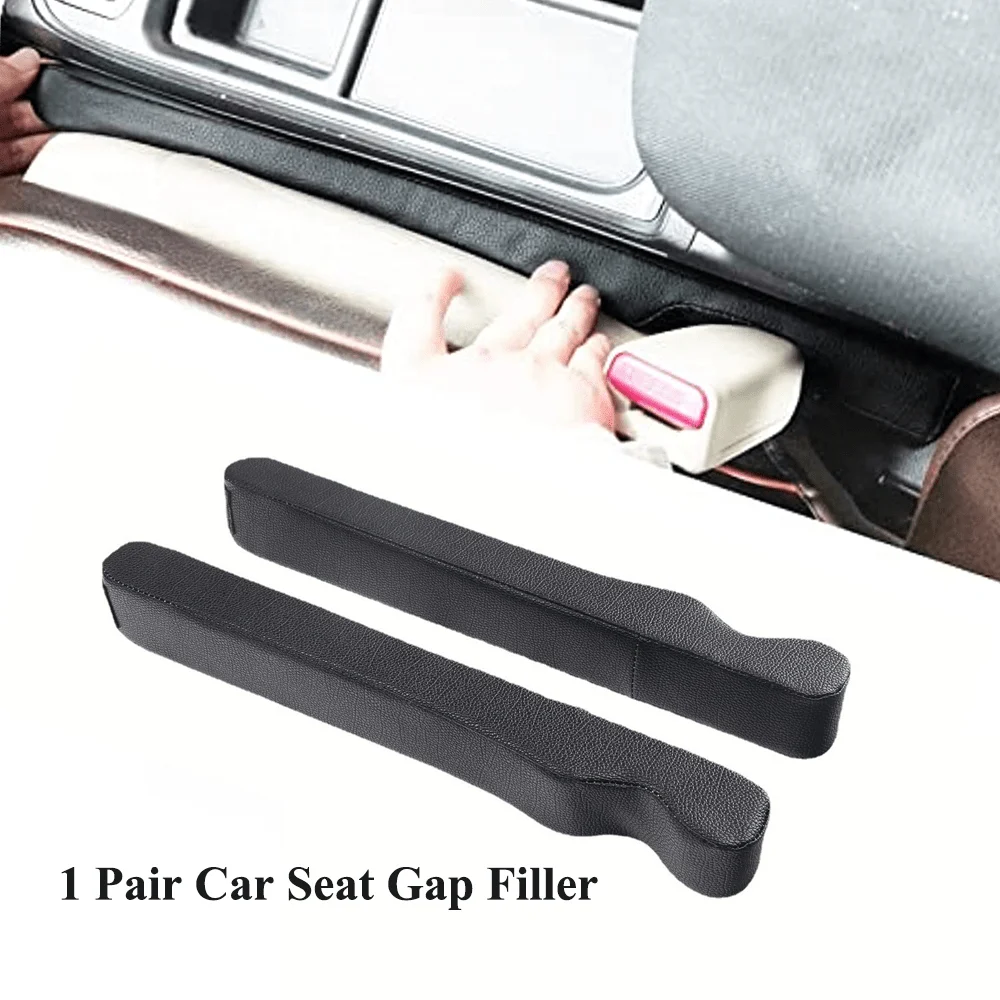 1 Pair Car Seat Gap Filler Soft Car Styling Padding Leather Like Pads Plug Spacer Universal Interior Car Accessories