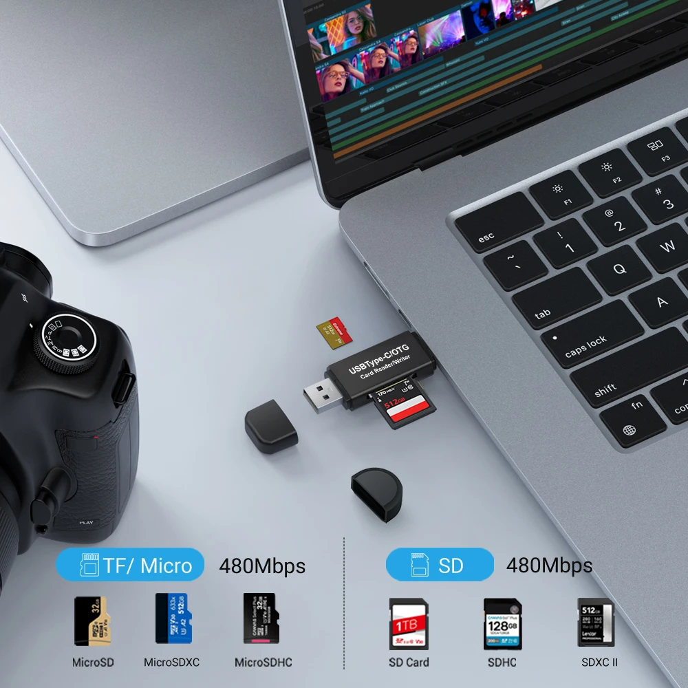 2 In 1 Sd Card Adap…