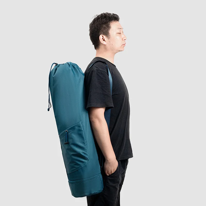 قابل للتعديل حزام الكتف سعة كبيرة الرياضة اليوغا حصيرة حقيبة التخزين متعددة الوظائف مقاوم للماء اللياقة البدنية بيلاتيس حمل حقيبة #6