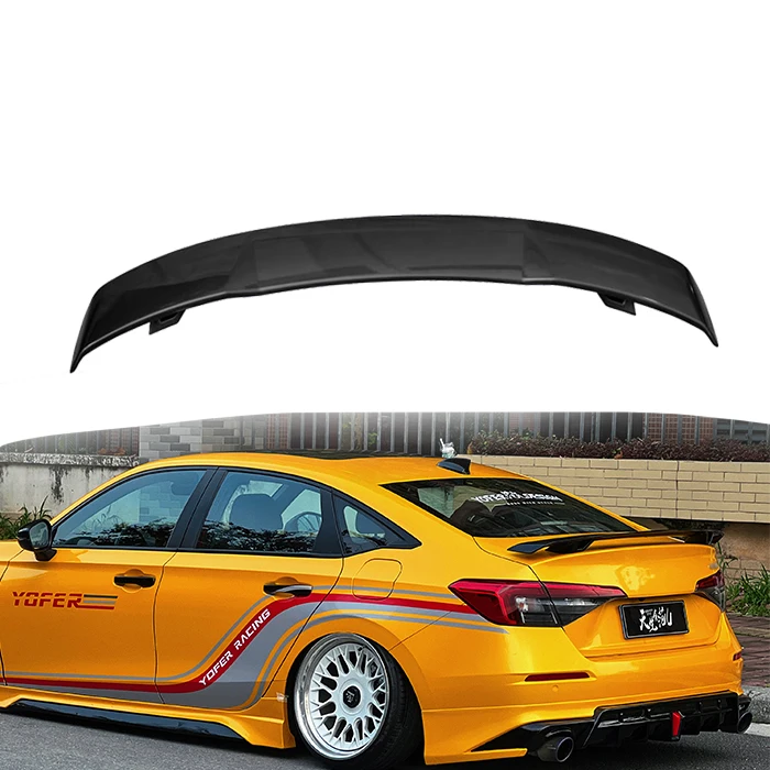 Wholesale Car modified Body Kit accessories bumpers lip gull style diffuser rear wing spoiler for Honda civic11th gen