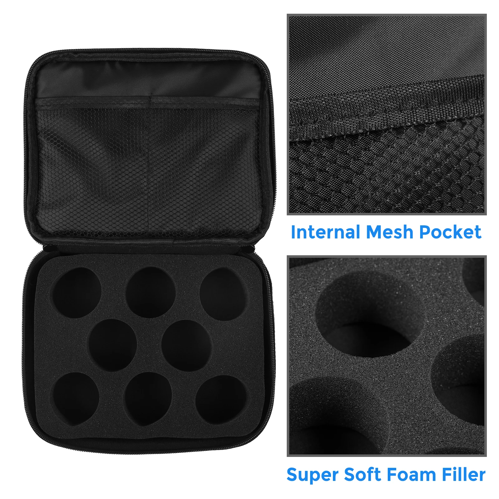 Yoyo Ball Holder Storage Bag Shock-absorbing Yo Yo Protective Bag Case for 8 Yoyo Balls and Accessories