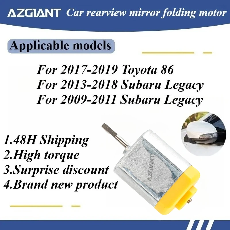 

For Toyota 86 Subaru Legacy 2017-2018 Car Wing Mirror Folding Power Core Motor 12V Replacement High Quality Inner Engine OEM
