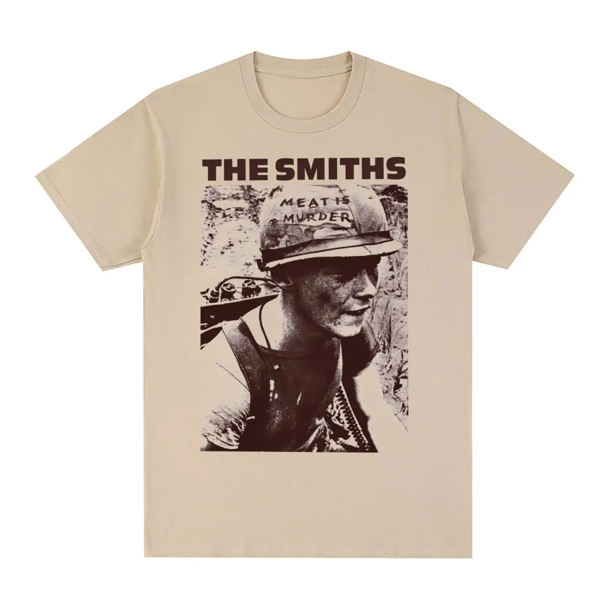 The Smiths Vintage T-shirt Meat Is Murder Morrissey Marr 1985 Punk Rock Band Cotton Men T shirt New Tee Tshirt Womens Tops