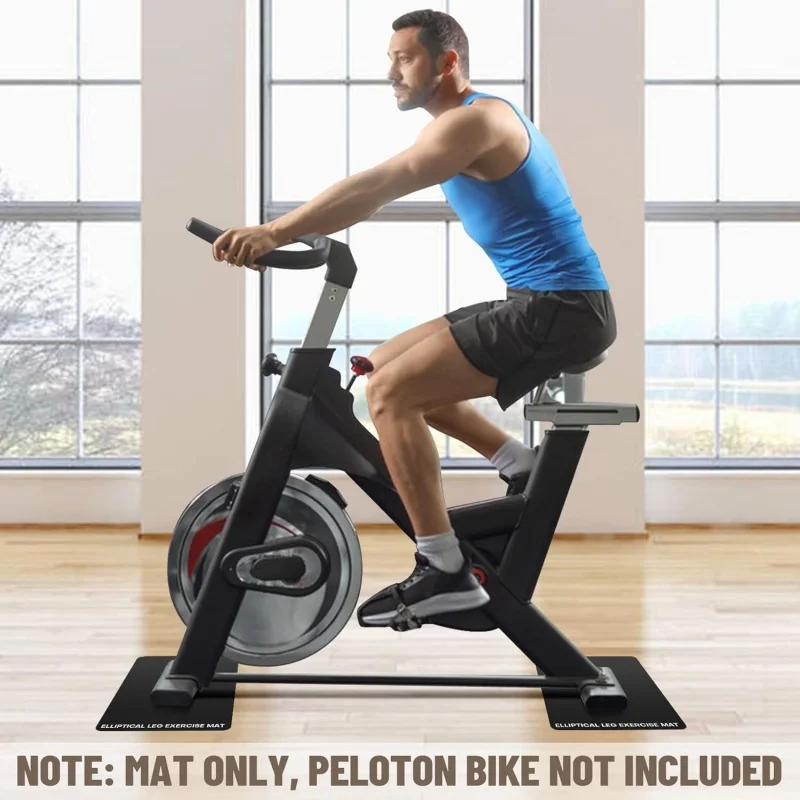 40*60 سنتيمتر تحت مكتب بيضاوي الشكل حصيرة عدم الانزلاق Peloton الدراجة حصيرة معدات التمرين ل Peloton دراجة ممارسة الدراجة بساط للتمرين الصغيرة