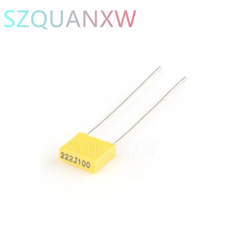 100pcs Polypropylene Safety Plastic Film 100V 1nF ~ 470nF 100nf 220nf 10nf 47nf 22nf 1nf 0.47uf 0.1uf Correction capacitor