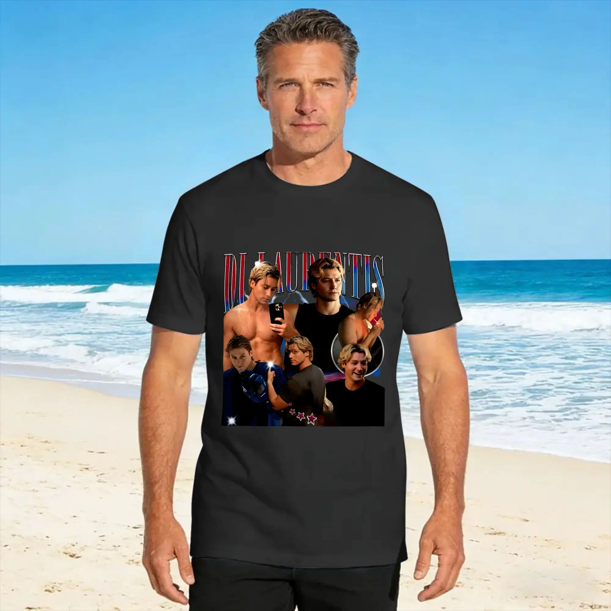 Dean Di Laurentis Off-Campus Graham Di Laurentis, Hockey Romance T-Shirt Male  Vintage T-Shirts Summer Comfortable Novelty Tees