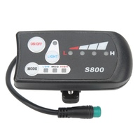 Electric Bicycle Bike Display Scooter S800 LED Display Meter With Waterproof Connector 36V 48V Universal