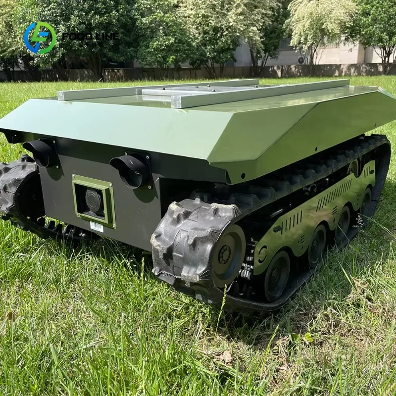 Customized Use Beach Cleaning Robot Tracked Robot tank Chassis All Terrain Rubber Track Vehicles with CE