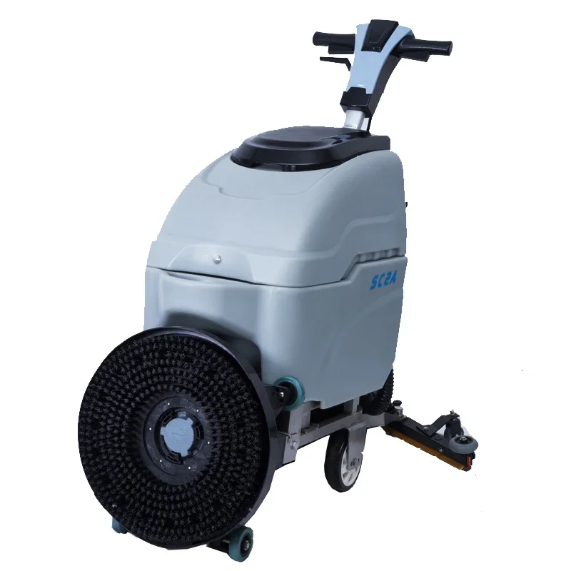 2022 SC2A new design popular 18 inch brush sweeper convenience cylindrical walk behind electric auto floor scrubber dryer