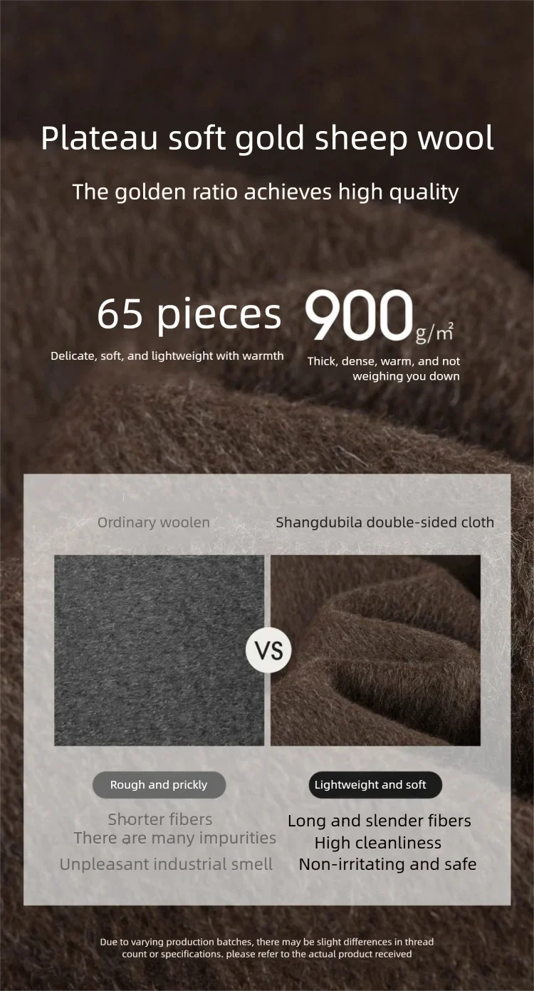 SENTUBILA Wollmäntel für Damen 2026 Winterjacken mit Reverskragen, Langarm, Loser Mantel, Lässiger Stil, Damenbekleidung W54OA8768 – Detail 13