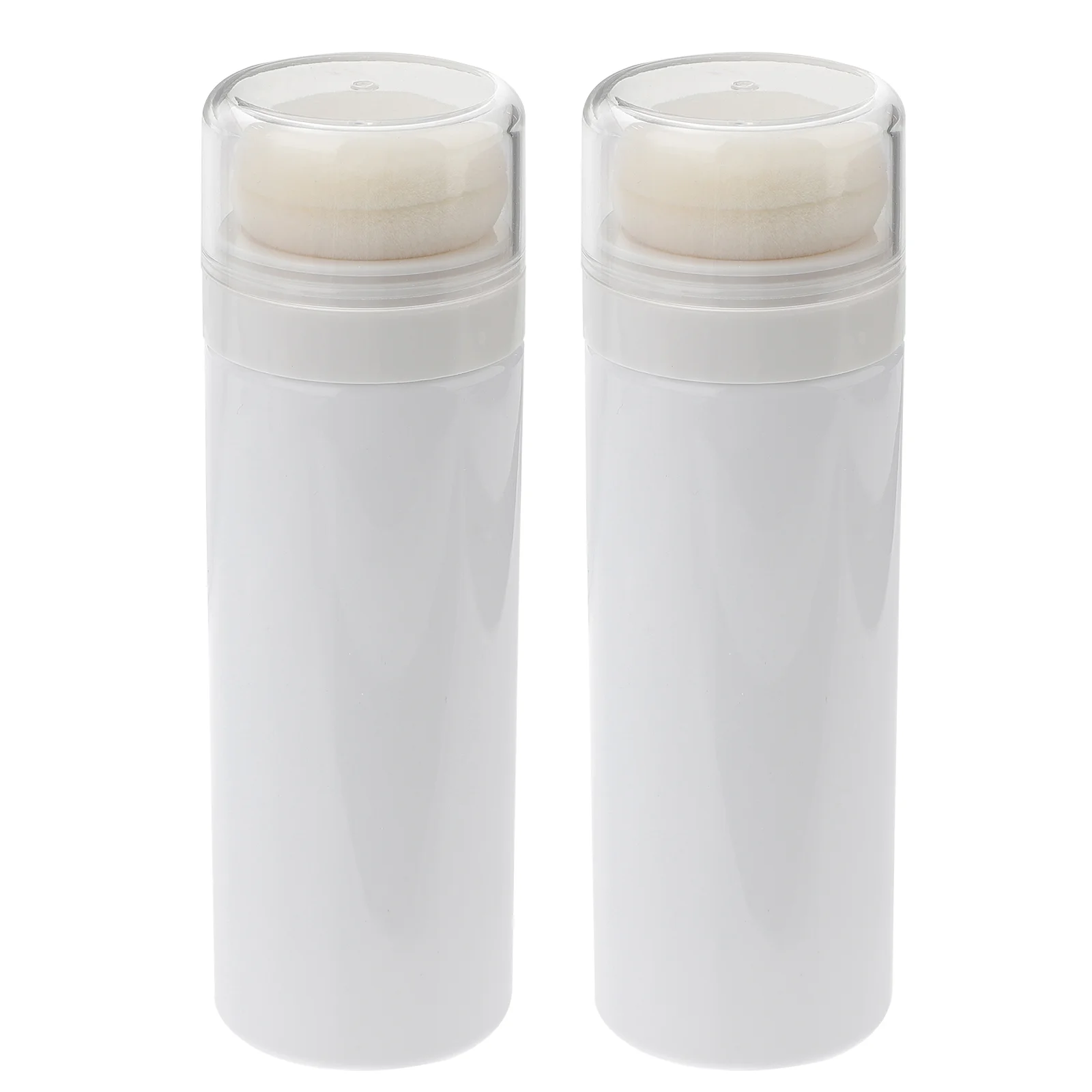 2 Pcs Powder Puff Box Baby Talcum Container Large Capacity Home Use Strong Delicate Puff No Deformation Better