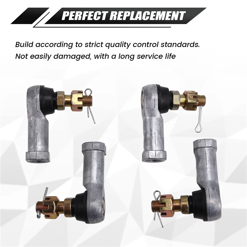 

Dependable-4 Pc Auto Tie Rod End Kit 53157-HC4-003 For Honda TRX200 TRX250 TRX300 TRX350 TRX400 TRX420 TRX450 TRX500 TRX520
