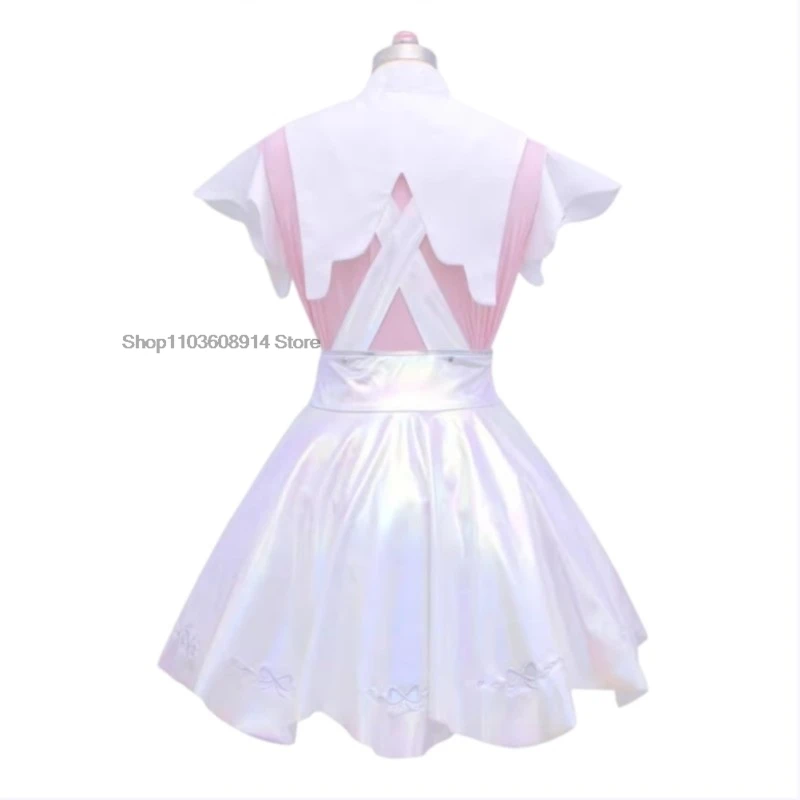 Game NEEDY GIRL OVERDOSE KAnge Cosplay Costume Super Cute Pink Dress Role Cosplay Complete Set