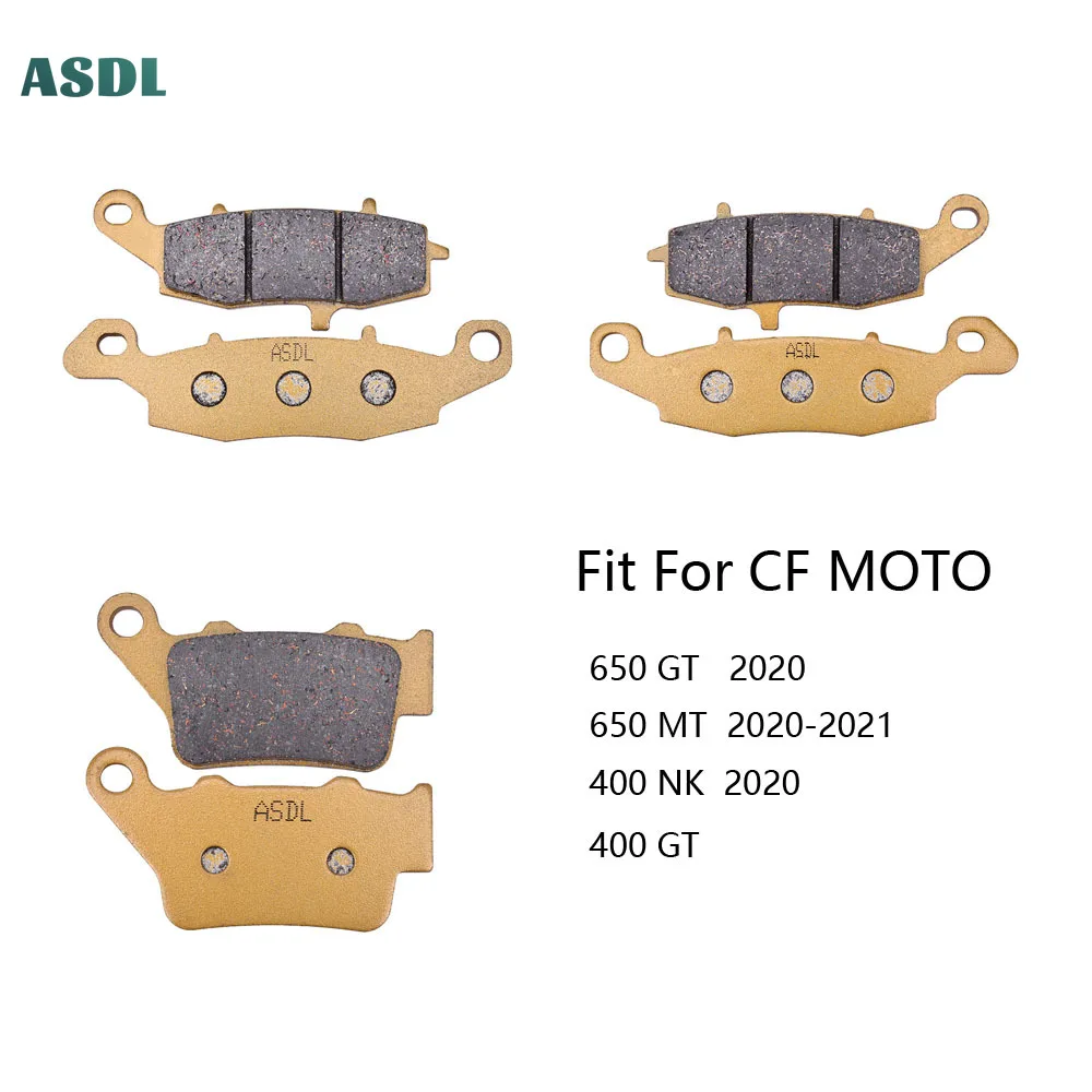 Motorcycle Front And Rear Ceramic Brake Pads for CF MOTO 650 GT 2020 650 MT 20-21 400 NK 2020 400 GT Motorcycle Equipments Parts