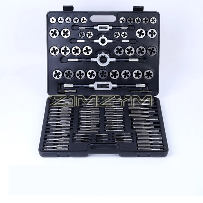 110Pcs/Set Tap and Die Set M2-M18 Screw Thread Metric Tap Die Sets of Hand Tools Kit Hand Threading Tools For Metal Working