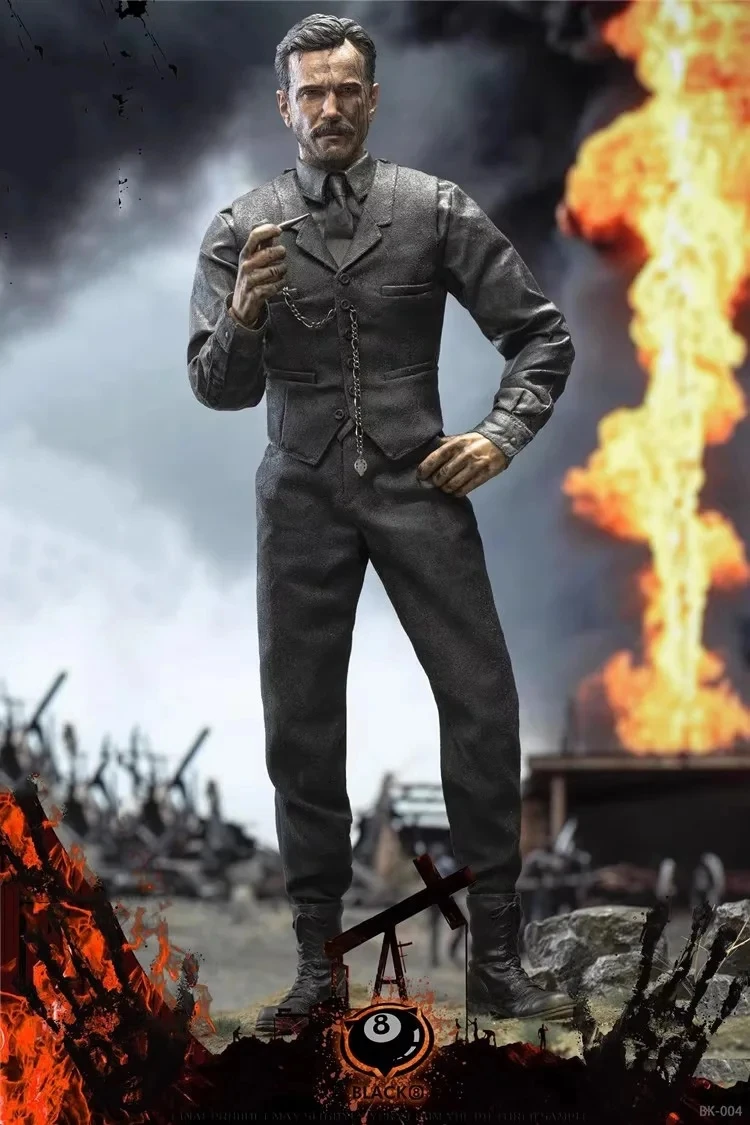 BLACK 8 STUDIO BK-004 1/6 Soldier Oil Businessman Dai Lewis 12\'\' Action Figure Model Toy In Stock For Fans Collection