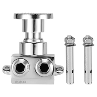 G1/2in Thread Copper Floor Foot Pedal Control Switch Valve Round foot valve safe and sanitary For foot pedal faucets