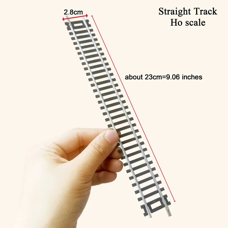 1/87 Ho scale train track model railway track can be powered nickel silver narrow gauge curved track turnout track model