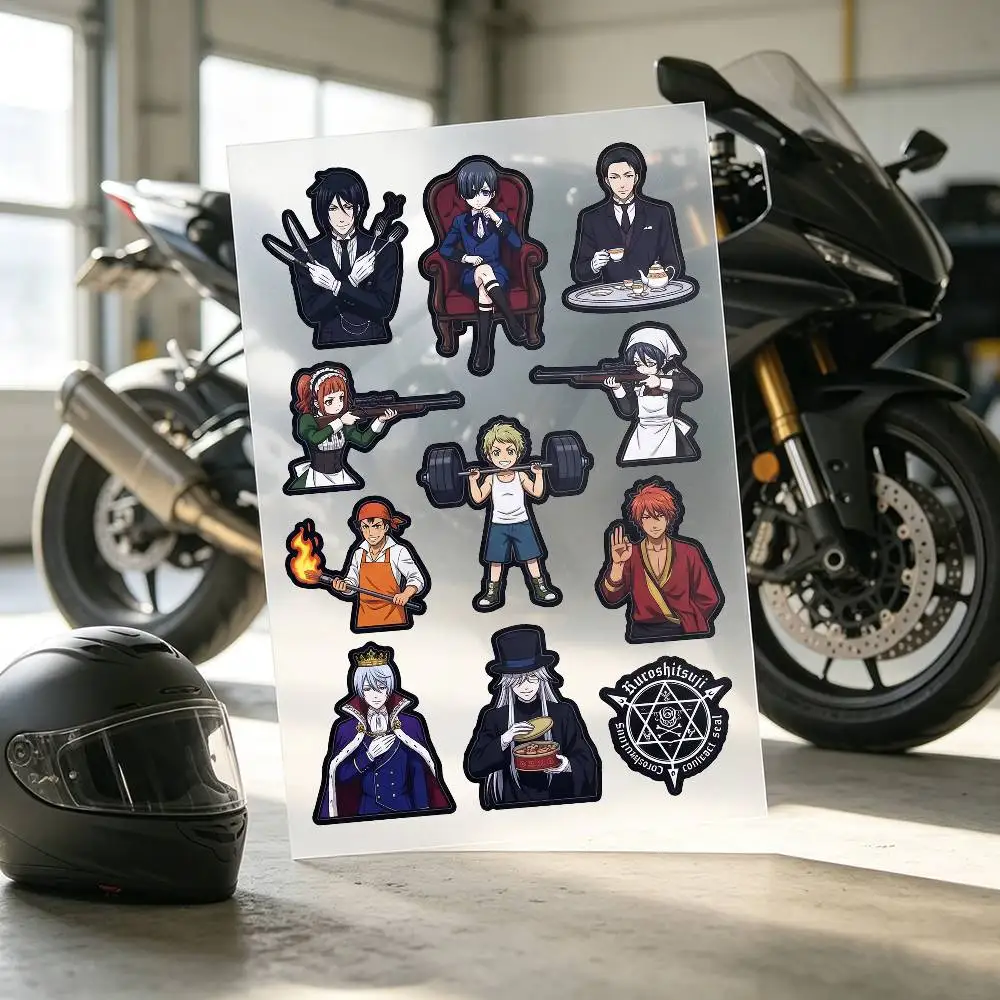 Black Butler Stickers Auto Body Bumper Windows Motorcycle Laptop Walls Vinyl Decal Car Tuning Accessories