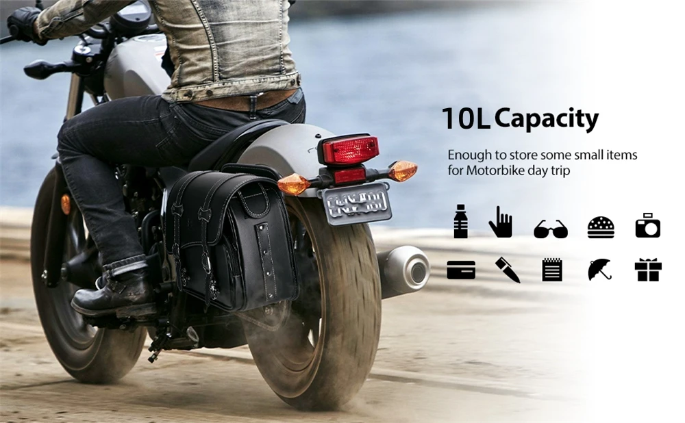 Motorcycle Saddlebag For CMX500 Side Saddle Bag PU Waterproof Saddlebags For Honda Rebel CMX500 250 300 350 500 1100 For Yamaha