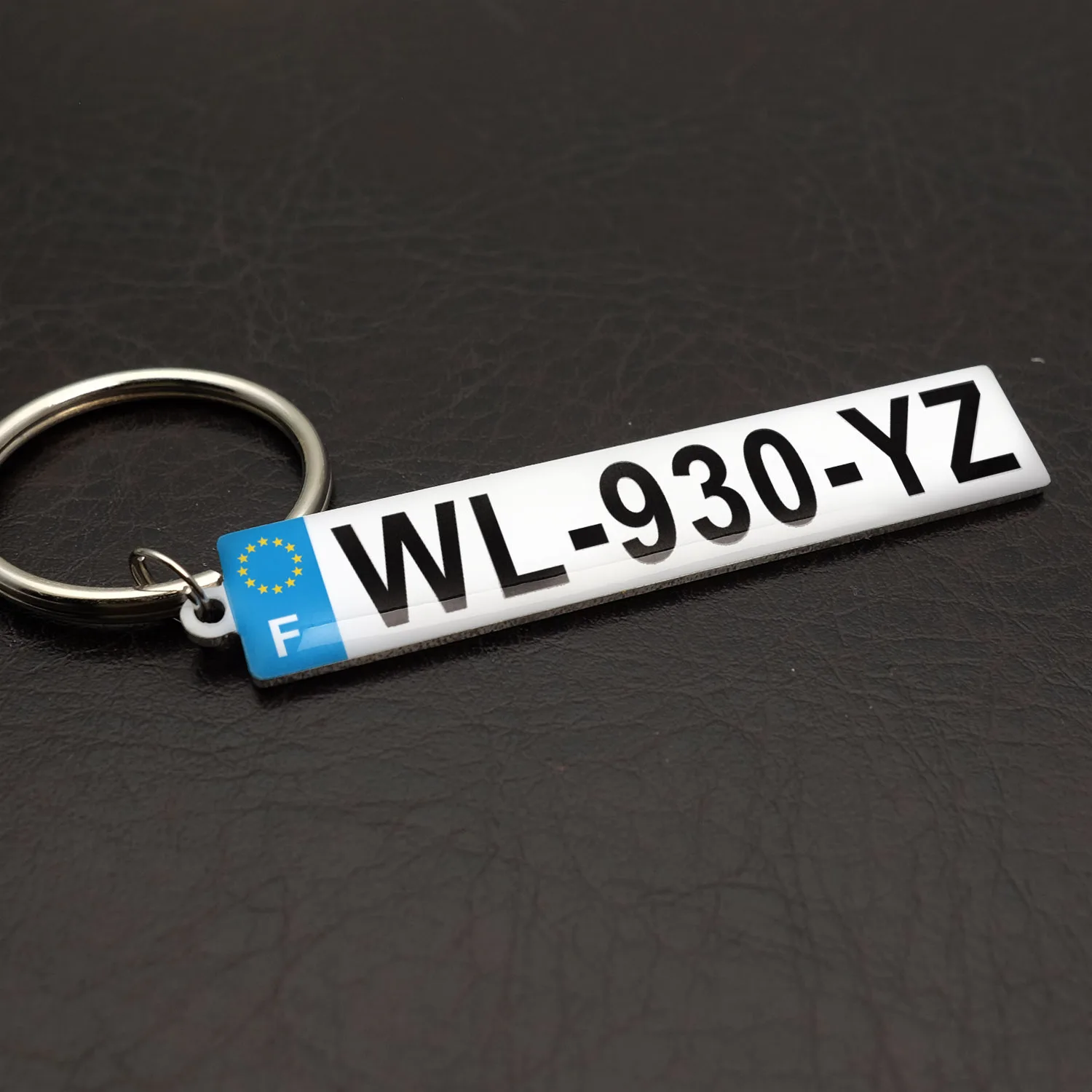 Custom Number Plate Keychain Car Number Plate Keychain Car Number Key Ring Personalized Gift for Him Anti-lost Gift for Driver