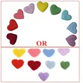 9 corazones de colores aleatorios