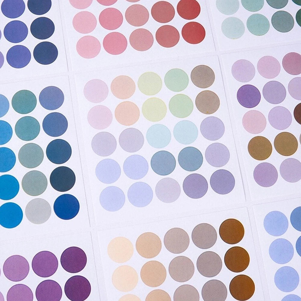 

10 листов/упаковка Morandi цветная круглая наклейка маркировочная наклейка настенная декоративная наклейка пустая классификационная бирка индексная наклейка