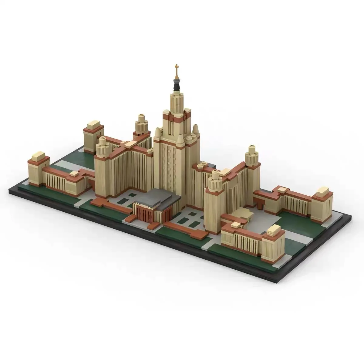 MOC House Lomonosov Moscow State University รุ่น Building Blocks ชุด City Skyline สถาปัตยกรรม Street View อิฐของเล่นเด็กของขวัญ