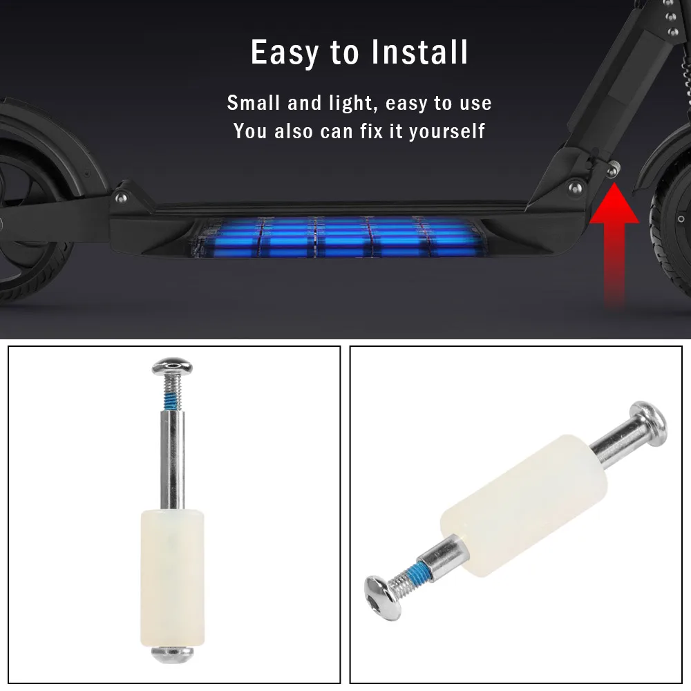 1PCS Plastic Tube Sleeve And Locking Screw For Kugoo S1 S2 S3/S1 Pro Electric Scooter Folding Roller Shaft Repair Accessories